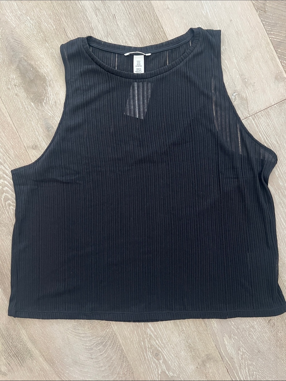 NWT: H&M Black Ribbed Tank Top